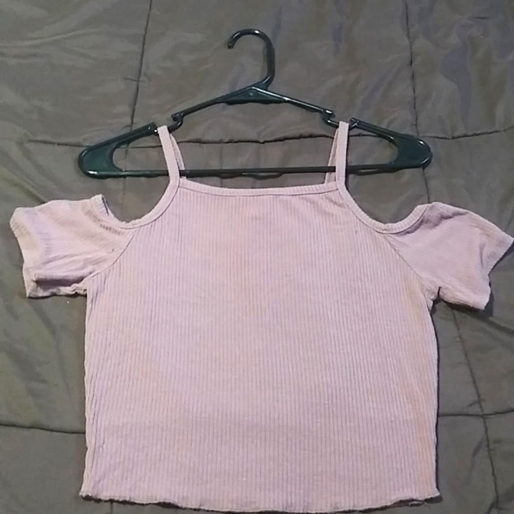 Dropped sleeve tank top